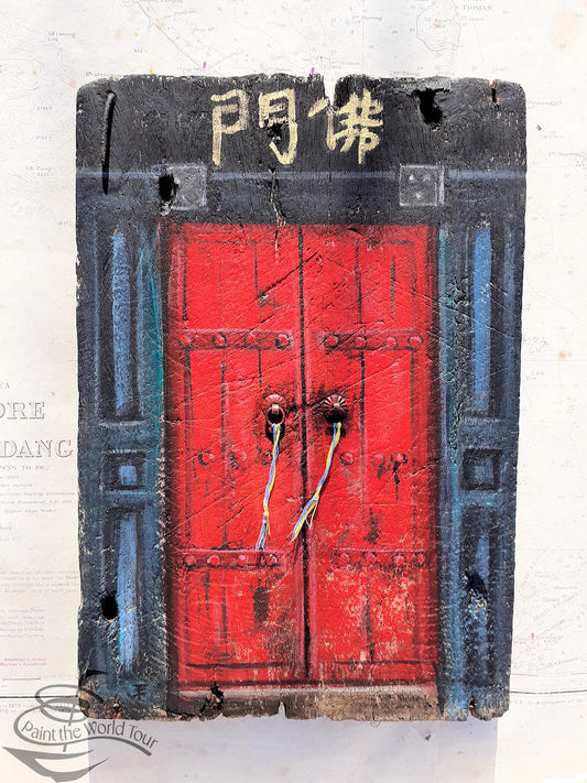 Chinese Temple Door